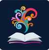 BrowZine logo; an illustration of an open book with pink, orange, teal and purple swirls flowing from the pages