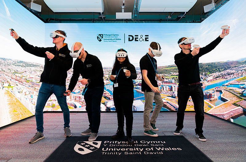 Dee Team Photo at the Immersive Room, Swansea